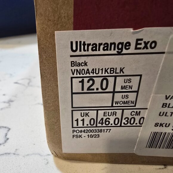 Vans Ultrarange EXO Low Cut VN0A4U1KBLK Black Men's Size 12 Skateboarding NEW - Picture 11 of 13